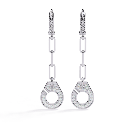 Halo Link Drops (925 Sterling Silver base)