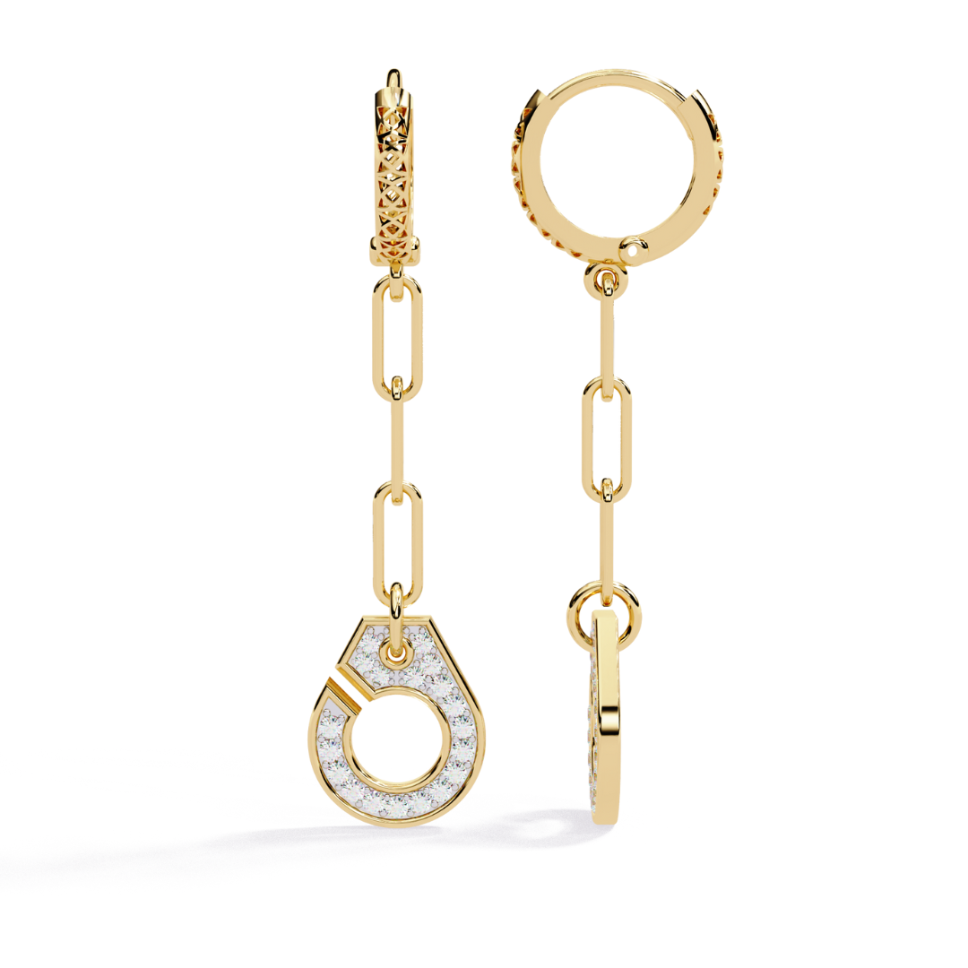 Halo Link Drops (925 Sterling Silver base)