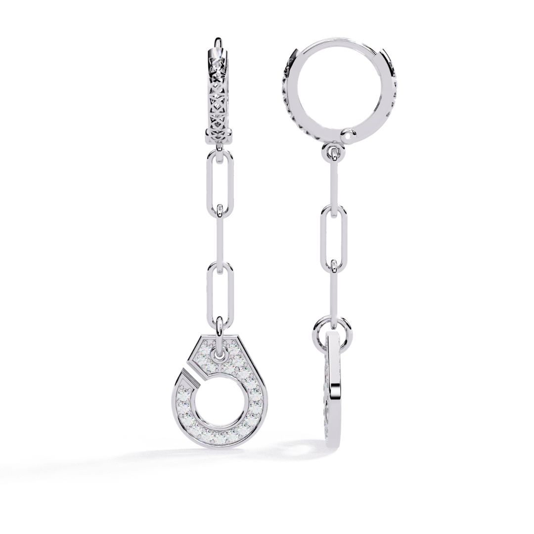 Halo Link Drops (925 Sterling Silver base)