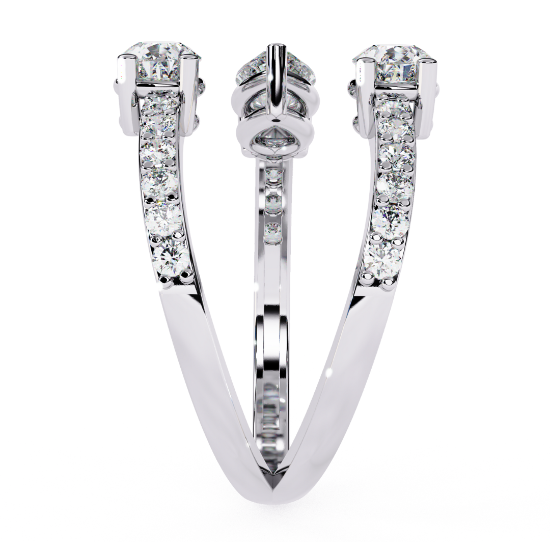 Twisted Elegance Ring (925 Sterling Silver base)