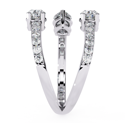 Twisted Elegance Ring (925 Sterling Silver base)