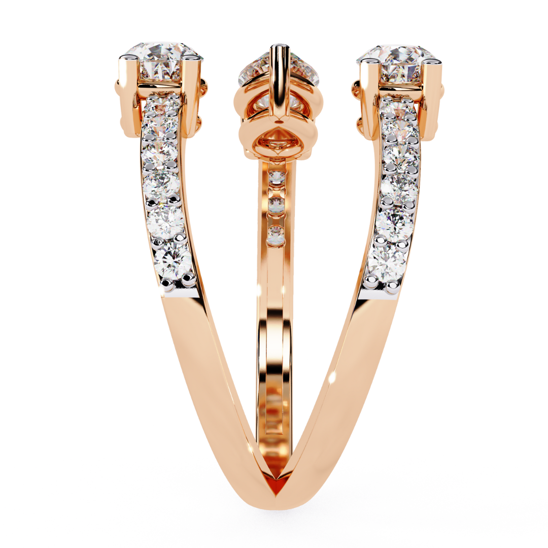 Twisted Elegance Ring (925 Sterling Silver base)