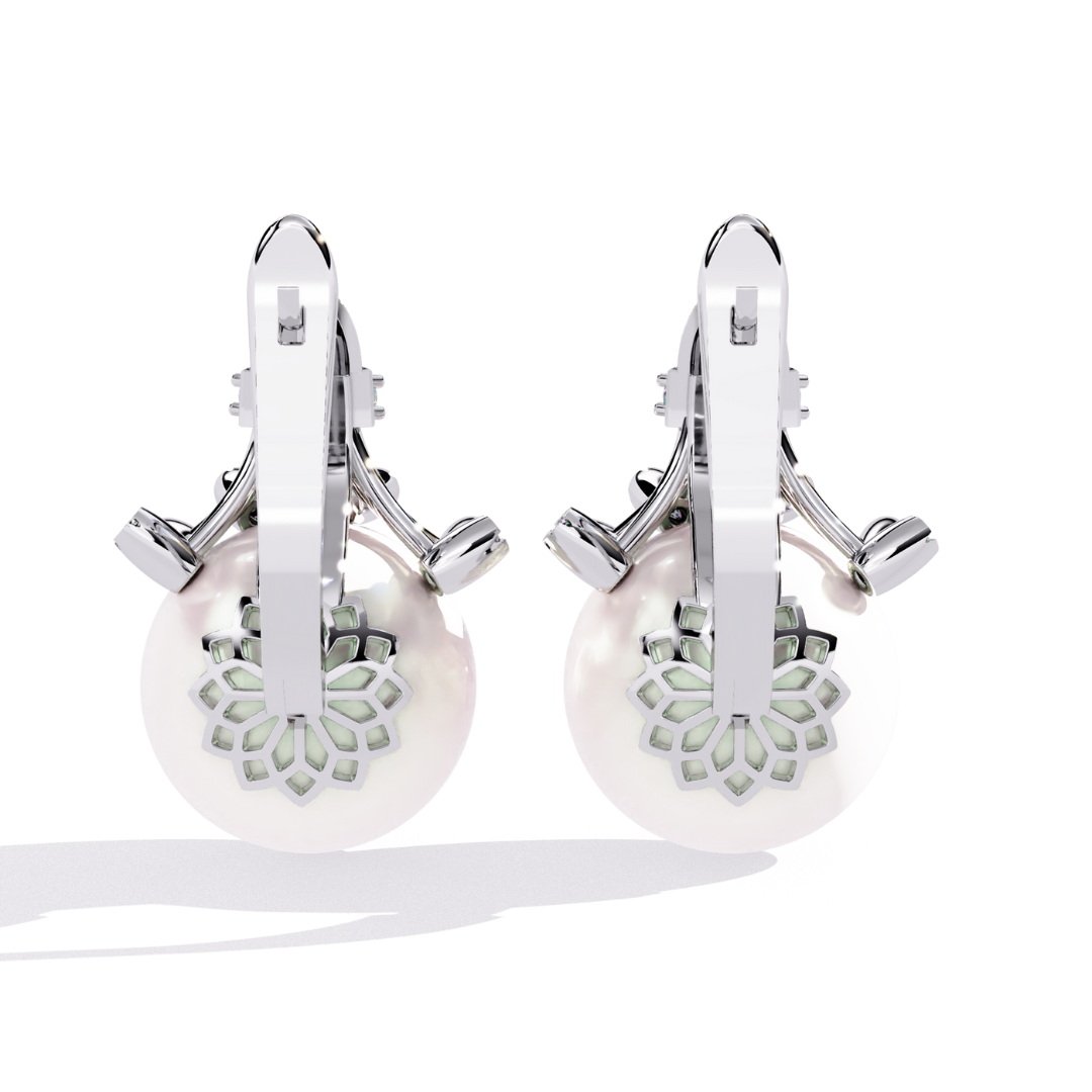 Pearl Muse Earrings (925 Sterling Silver base)