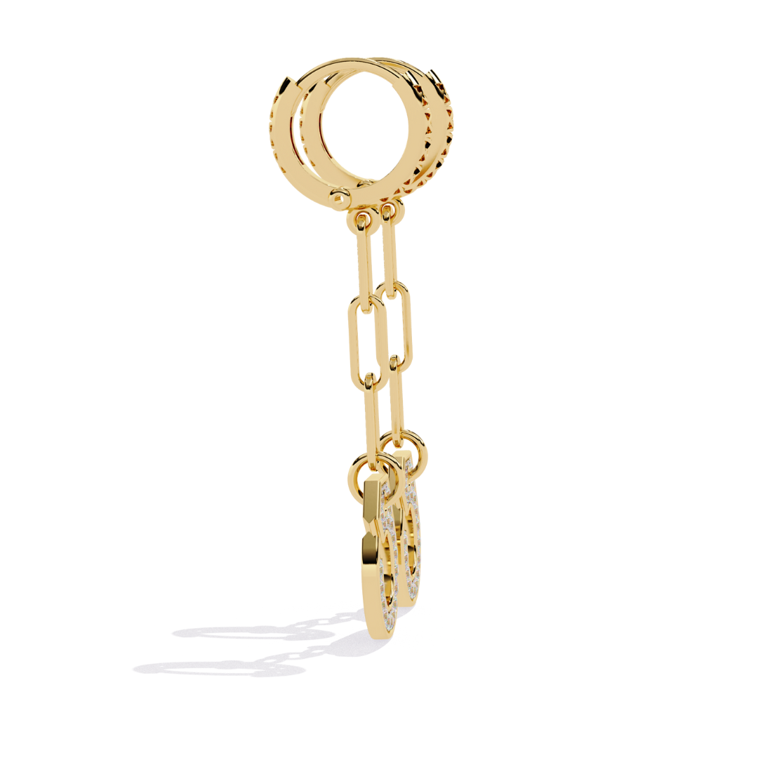 Halo Link Drops (925 Sterling Silver base)