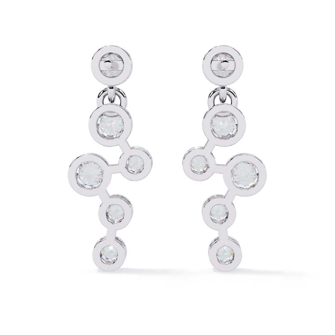 Stellar Line Drops (925 Sterling Silver base)