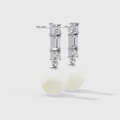 Aura Sparkle Pearl Earrings