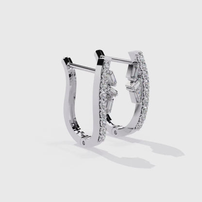 Vela Hoop Earrings (925 Sterling Silver base)